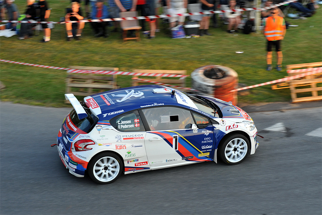 Christian Jensen vandt for femte gang finalen i Tvilum Rallyshow fredag aften i Fårvang